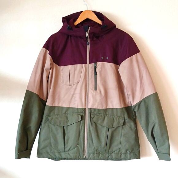 Oakley Bravo thinsulate color block ski snowboard coat Large - Picture 1 of 8